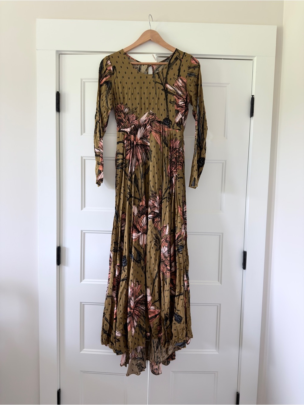 Free People First Kiss Floral Maxi Dress XS